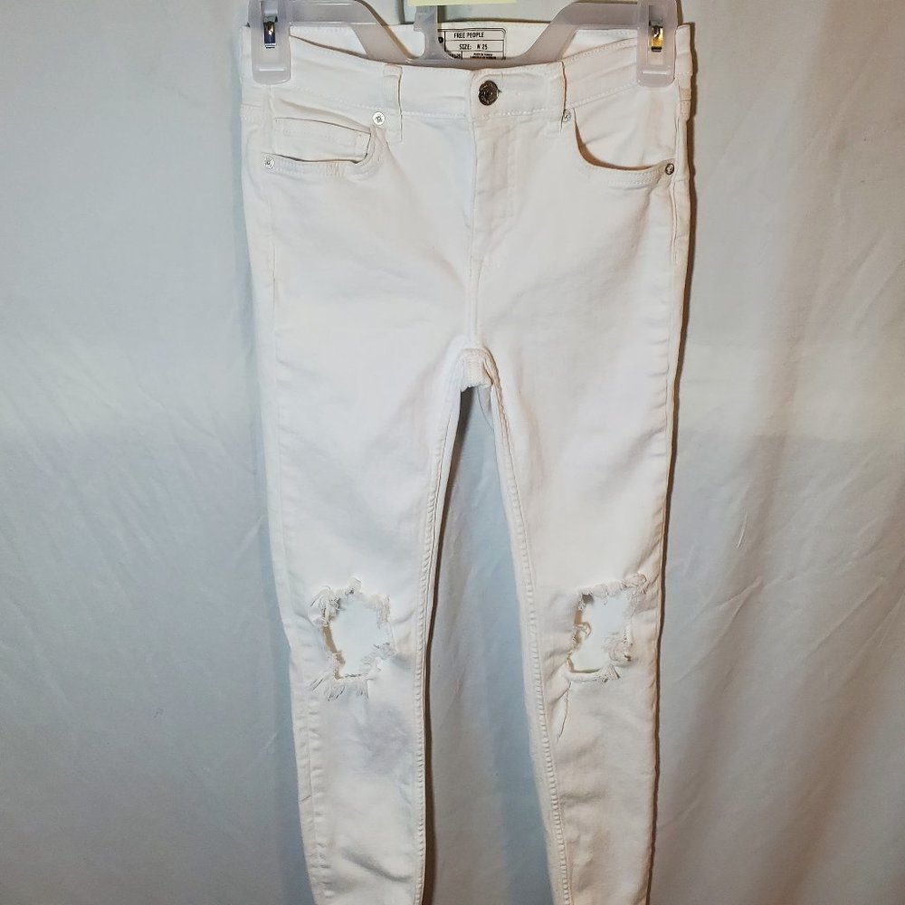 Free People Jeans with Ripped Knees